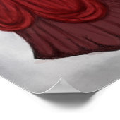 Lady in Red Poster größer Postcard (Ecke)