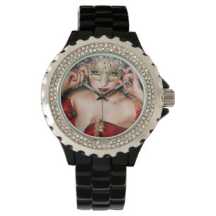 Lady in Red, Virginia Rose Collection Armbanduhr