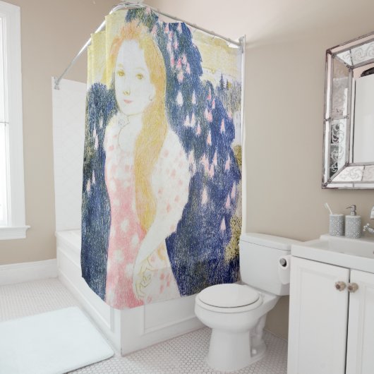 Lady in rosa Kleid, Maurice Denis Duschvorhang (Beispiel)