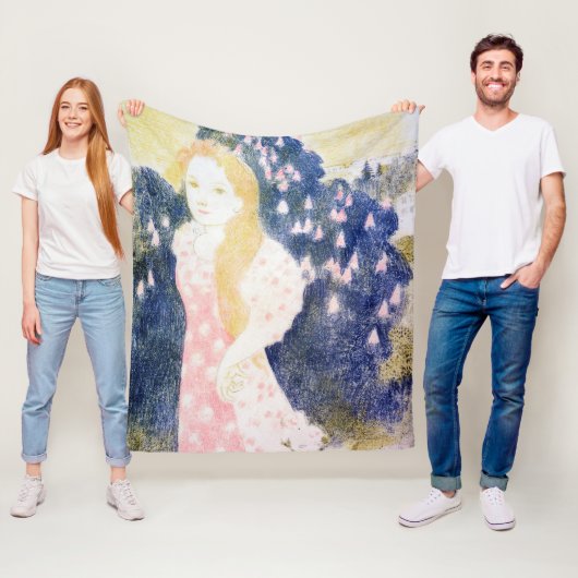 Lady in rosa Kleid, Maurice Denis Fleecedecke (Beispiel)