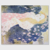 Lady in rosa Kleid, Maurice Denis Geschenkpapier (Flach)