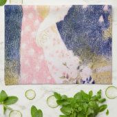 Lady in rosa Kleid, Maurice Denis Geschirrtuch (Gefaltet)