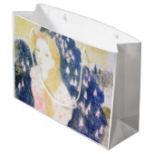 Lady in rosa Kleid, Maurice Denis Große Geschenktüte (Rückseite Schrägansicht)