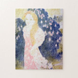 Lady in rosa Kleid, Maurice Denis Puzzle