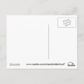 Lady in Rot 1 Postkarte (Rückseite)