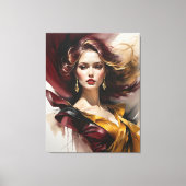 Lady in rot 2 leinwanddruck (Vorderseite)