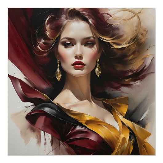 Lady in rot 2 poster (Vorderseite)