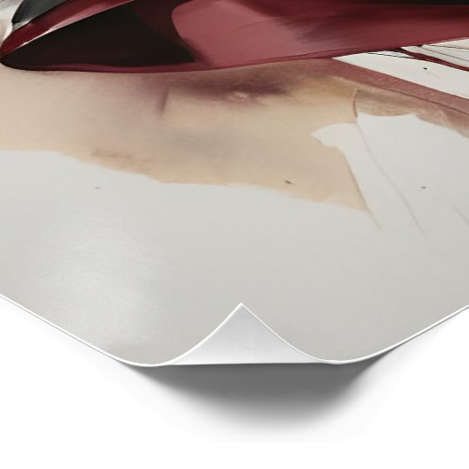 Lady in rot 2 poster (Ecke)