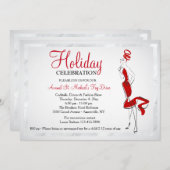 Lady in roter Einladung (Vorne/Hinten)