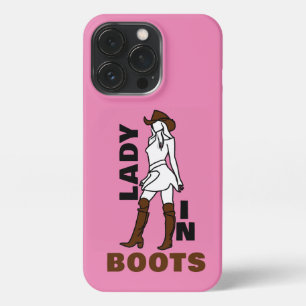 Lady in Stiefel Girly Savage iPhone 13 Pro Hülle