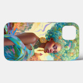 Lady in surreal World African American Art Case-Mate iPhone Hülle (Rückseite (Horizontal))