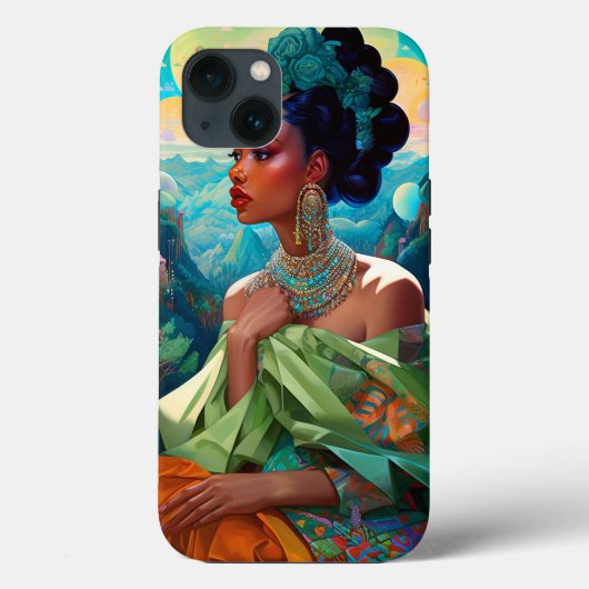 Lady in surreal World African American Art Case-Mate iPhone Hülle (Rückseite)