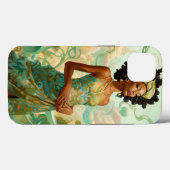 Lady in surreal World African American Art Case-Mate iPhone Hülle (Rückseite (Horizontal))