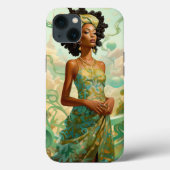 Lady in surreal World African American Art Case-Mate iPhone Hülle (Rückseite)