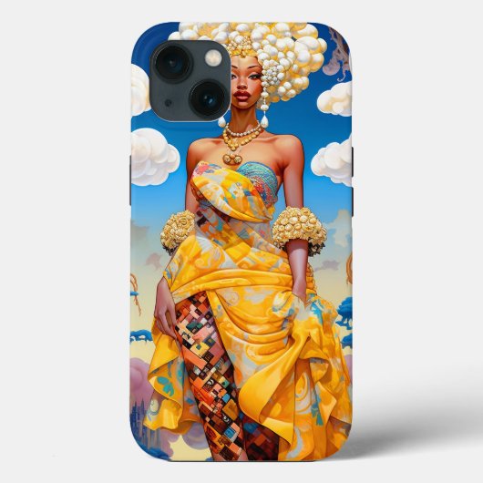 Lady in surreal World African American Art Case-Mate iPhone Hülle (Rückseite)