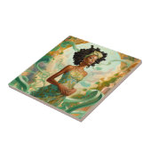 Lady in surreal World African American Art Fliese (Seite)