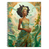 Lady in surreal World African American Art Notizblock (Vorderseite)