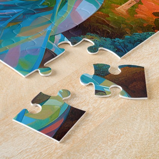 Lady in surreal World African American Art Puzzle (Seite)