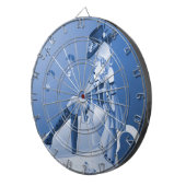 Lady in Teacup Dartboard Dartscheibe (Vorderseite rechts)