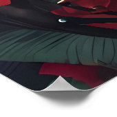 Lady in the Dreaming Garden Poster (Ecke)