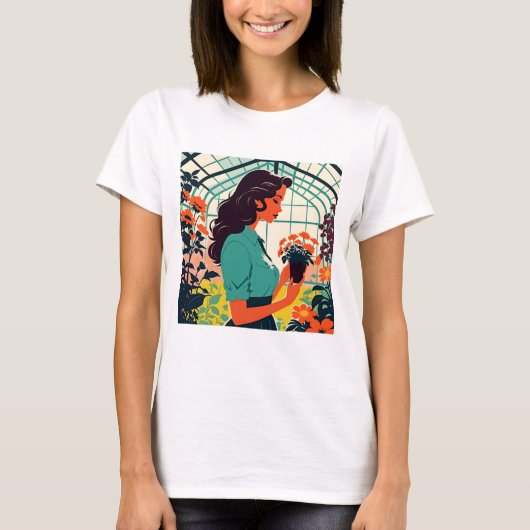 Lady in the Greenhouse T-Shirt (Vorderseite)
