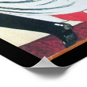 LADY IN THE MIRROR ,ART DECO SCHÖNHEIT FASHION POSTER (Ecke)