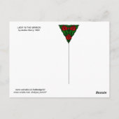 LADY IN THE MIRROR Art Déco Schönheit Mode Postkarte (Rückseite)