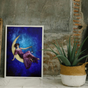 Lady in the Moon Plakat