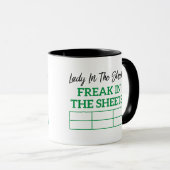 Lady in the Streets Freak in Sheets Lady Geschenk Tasse (VorderseiteRechts)