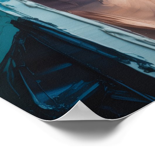 Lady in the Yellow Hat Poster (Ecke)