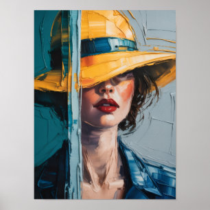 Lady in the Yellow Hat Poster