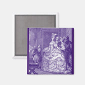 Lady in Wart zu Marie Antoinette Magnet (Vorderseite/Rückseite)