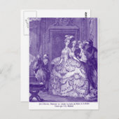 Lady in Wart zu Marie Antoinette Postkarte (Vorne/Hinten)