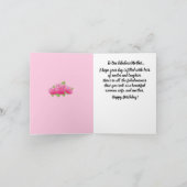 Lady in White African American Birthday Card Karte (Innenseite)