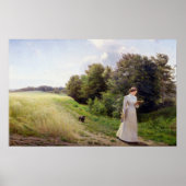 Lady in White Reading Poster (Vorne)