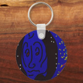 Lady in Wintertime Keychain Schlüsselanhänger (Vorderseite)