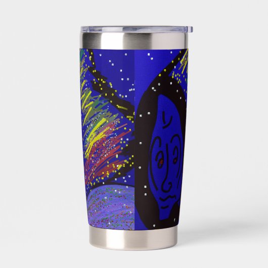 Lady in Wintertime  Thermobecher (Links)