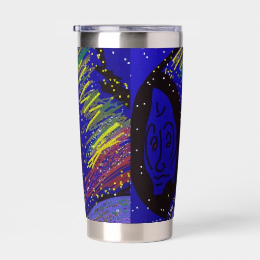 Lady in Wintertime Thermobecher (Rechts)