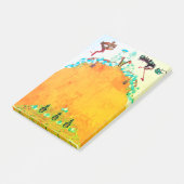 LADY IN YELLOW Mardi Gras Masquerade Ball Masken Post-it Klebezettel (angewinkelt)