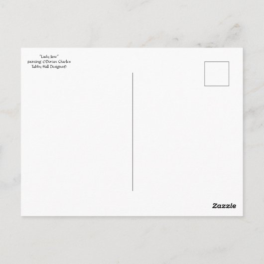Lady Jane Postkarte (Rückseite)