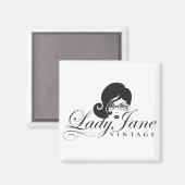 Lady Jane Vintage Magnet (Vorderseite/Rückseite)