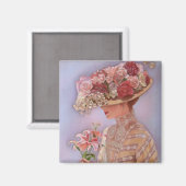 Lady Jessica Square Magnet (Vorderseite/Rückseite)