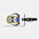 Lady Jester Skull Gepäckanhänger (Vorderseite horizontal)
