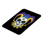 Lady Jester Skull Magnet (Linke Seite)