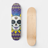 Lady Jester Skull Skateboard (Vorderseite)