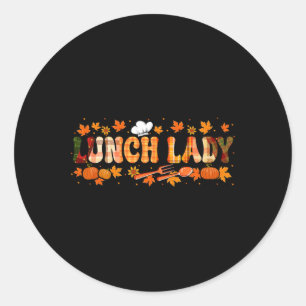 Lady Job Erntedank Herbstlaub Pumpkins F Runder Aufkleber