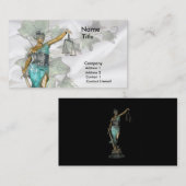 Lady Justice 1 Visitenkarte (Vorne/Hinten)