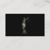 Lady Justice 1 Visitenkarte (Rückseite)