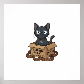 Lady Justice Black Cat Anwaltskanzlei Wandposter Poster