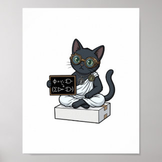 Lady Justice Black Cat Anwaltskanzlei Wandposter Poster